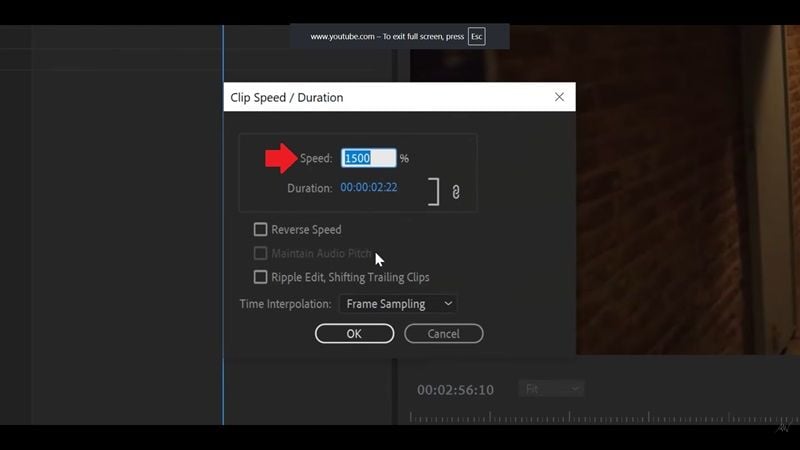 adjust the video speed