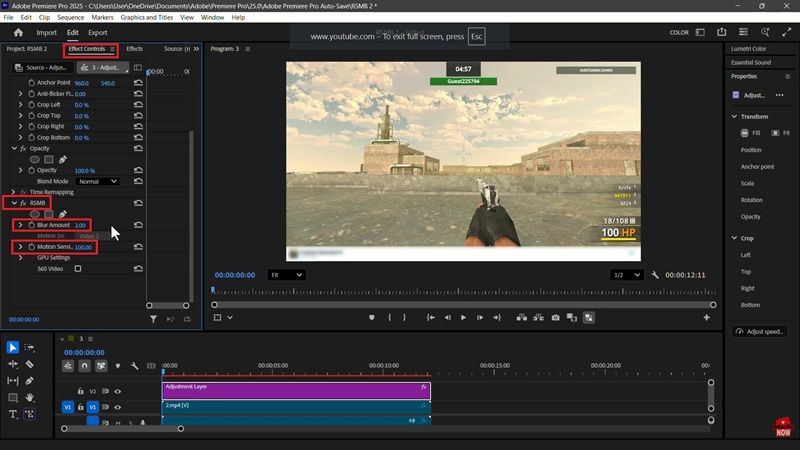 customize the rsmb settings