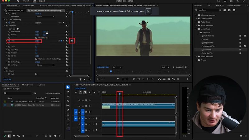 set the end frame