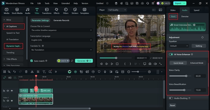 improve your voice and add captions