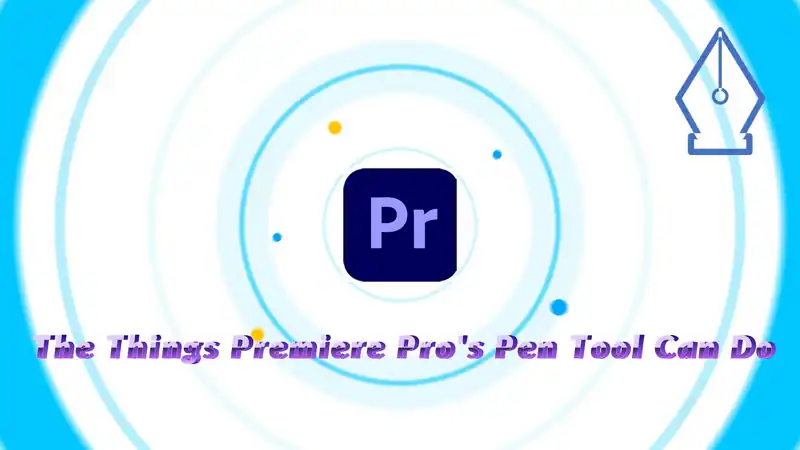 selecione a ferramenta caneta no premiere pro