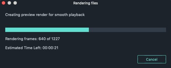rendering wondershare filmora