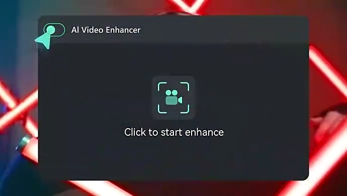 ai video enhancer feature