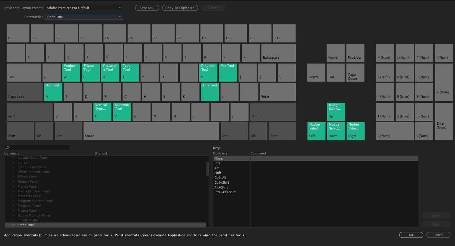 premiere pro shortcut keys