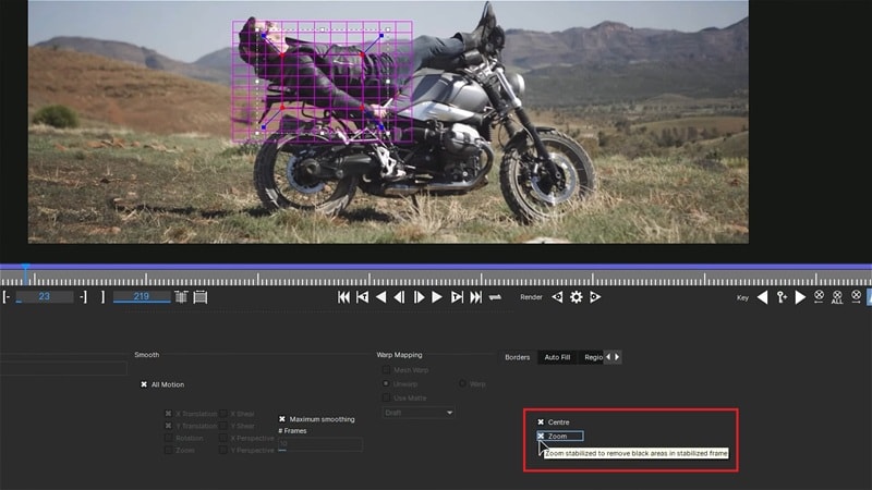 fix the frame movement