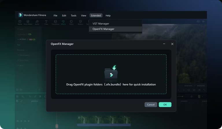 add gyroflow plugin to filmora