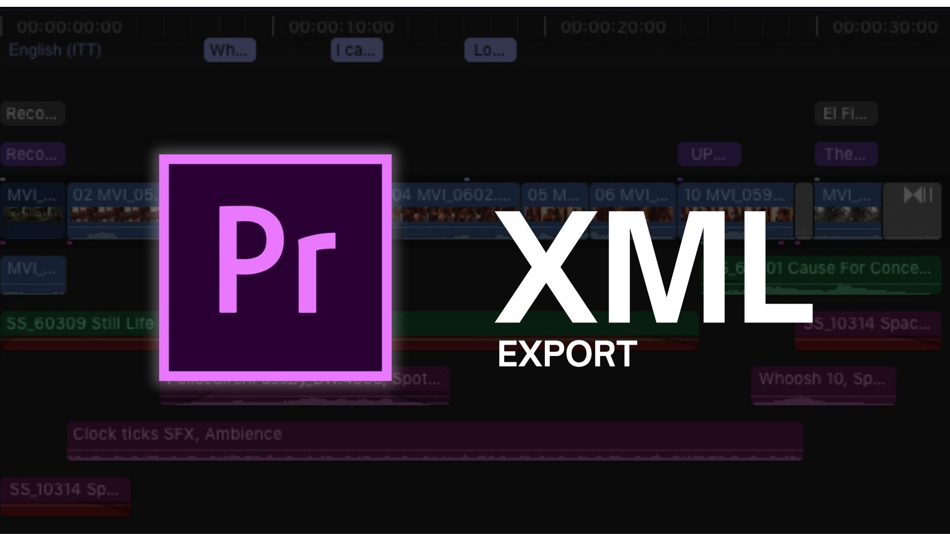 premiere pro xml export