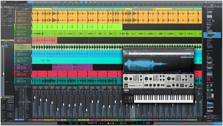 antarmuka perangkat lunak presonus studio one perekam musik gratis