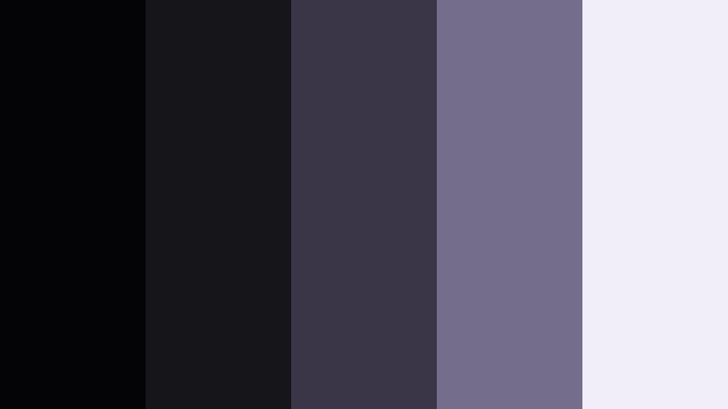 projector room silence noir black color palette with hex codes