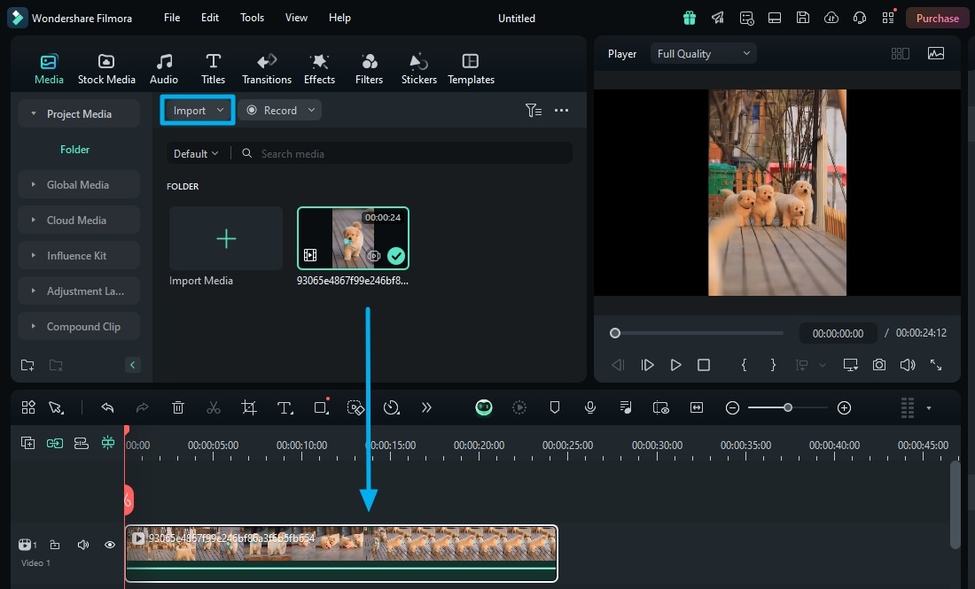 import your videos