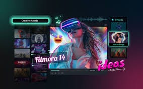 Filmora Dynamic Social Media Promo template for Instagram and TikTok.