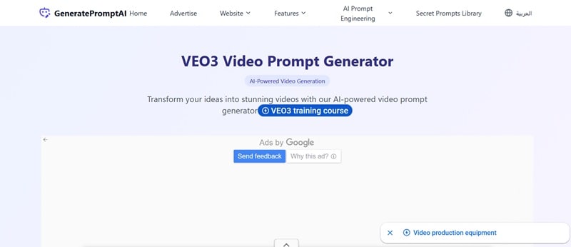 generatepromptai video prompt generator