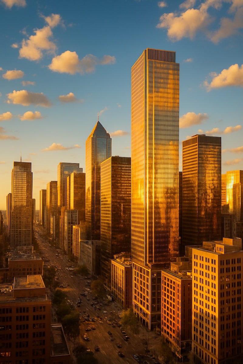 ai image of bustling city