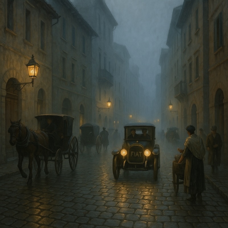 ai image of activity in the streets