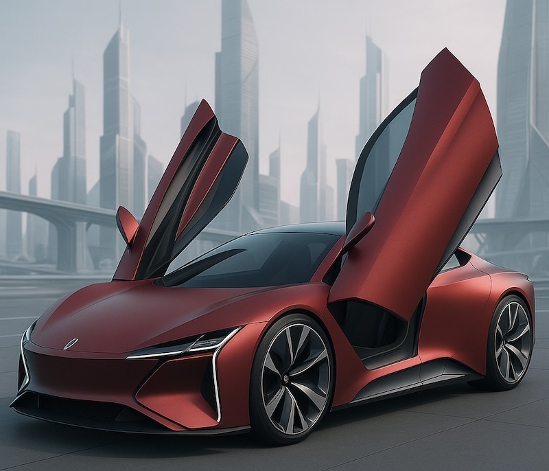 ai image of mockup car