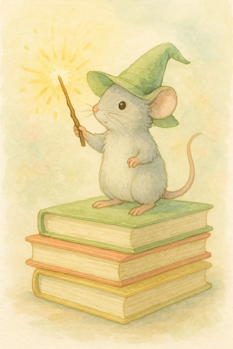ai image of mouse with wand