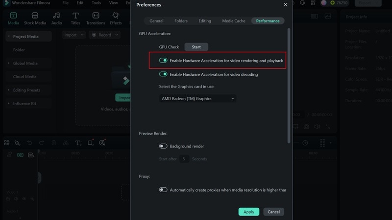 enable gpu acceleration