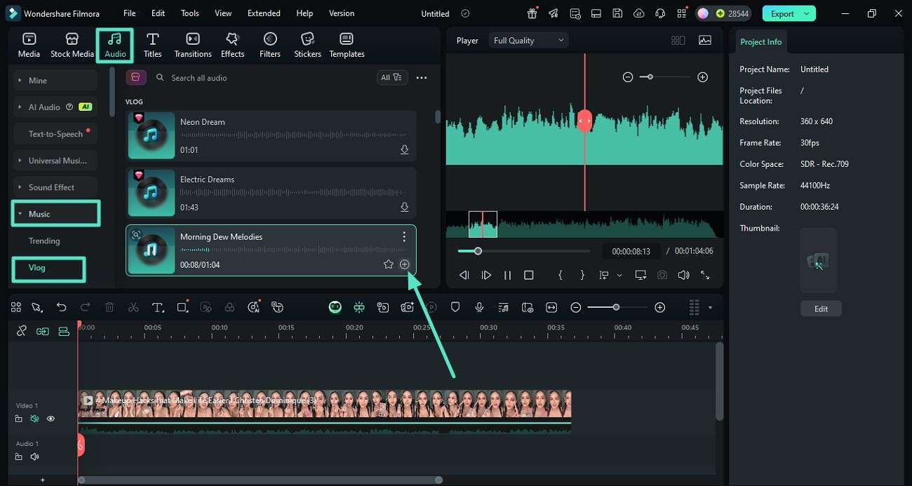 import music built-in library