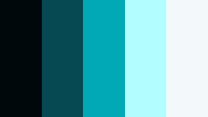 quantum code matrix dark scene cyan color palette with hex codes