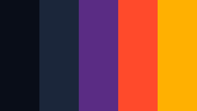 quantum ember cyberpunk color color palette with hex codes