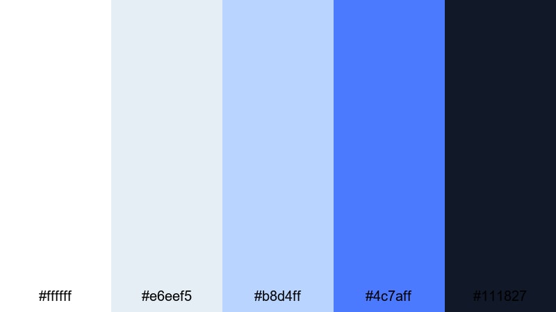 quantum white space futuristic color palette with hex codes