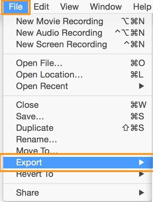 export cropped video in quicktime