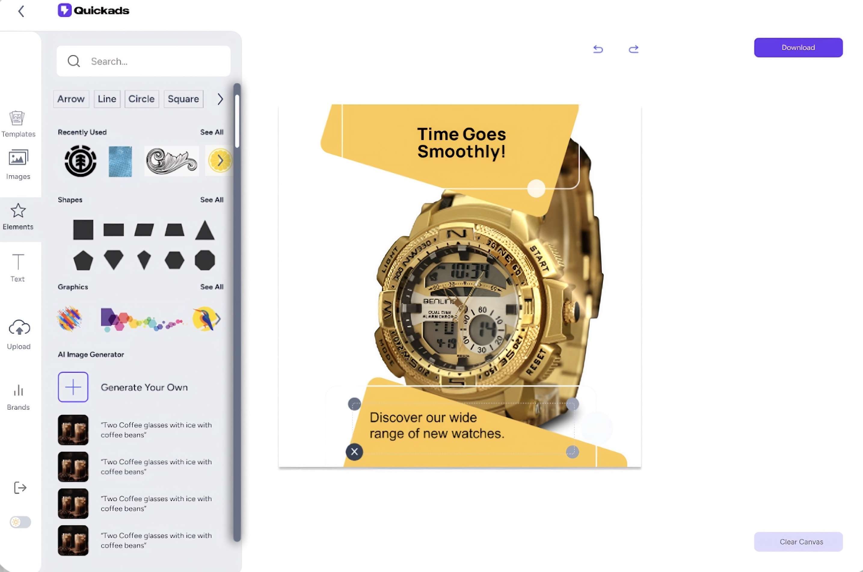 quickads ai photoshoots