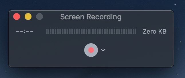 quicktime start recording click anyplace