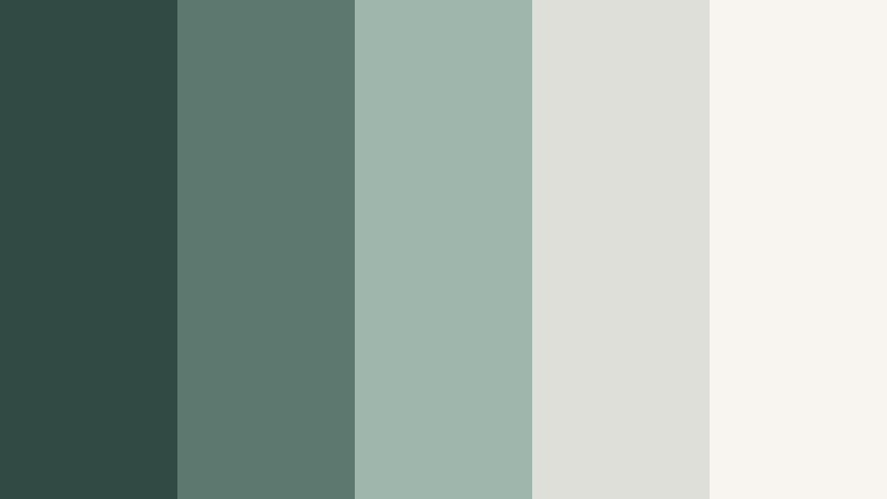 quiet apartment light moss jade color palette with hex codes