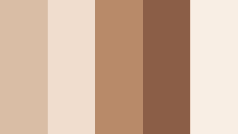 quiet cafe corner pale clay color palette with hex codes