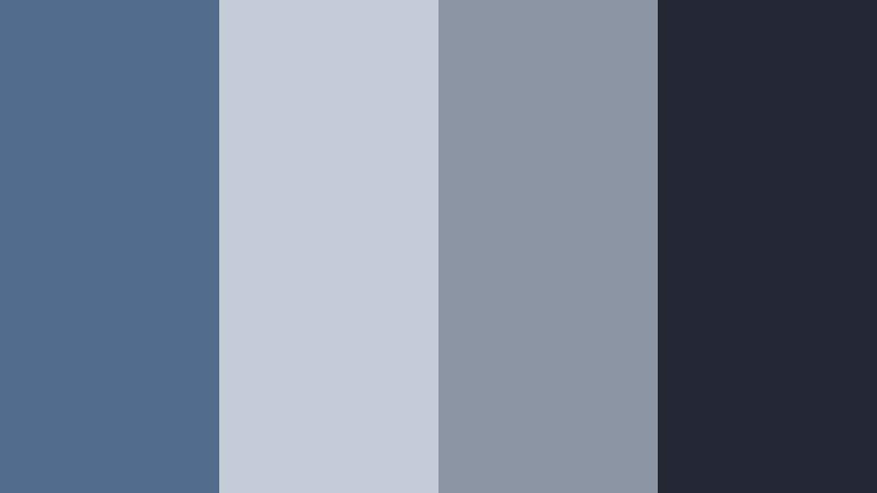 quiet city overcast soft denim blue color palette with hex codes
