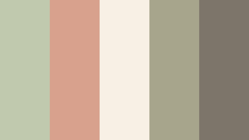 quiet clay morning sage green and clay interior design color color palette with hex codes