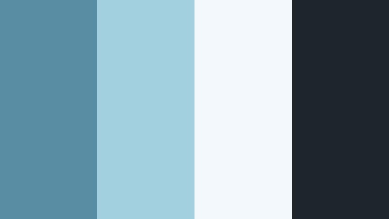 quiet interface glow moonstone blue color palette with hex codes