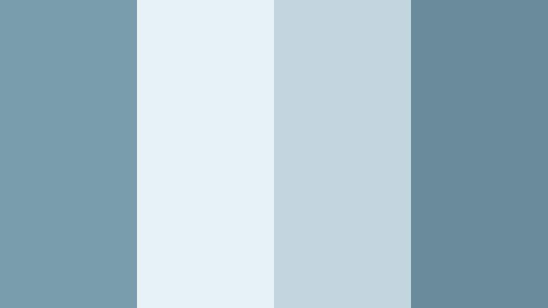 quiet lakeside reflection muted sky blue color palette with hex codes