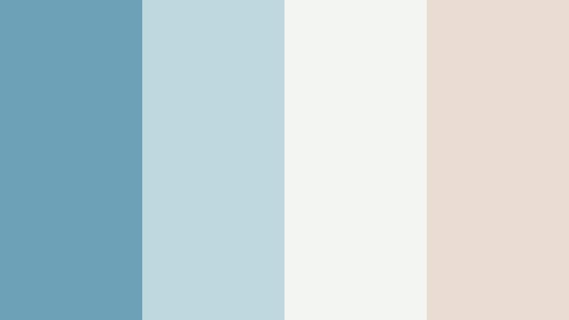 quiet loft afternoon moonstone blue color palette with hex codes