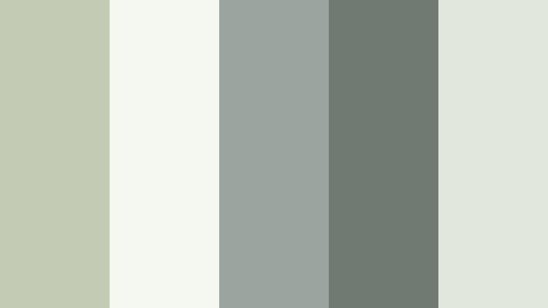 quiet workspace flow silver sage color palette with hex codes