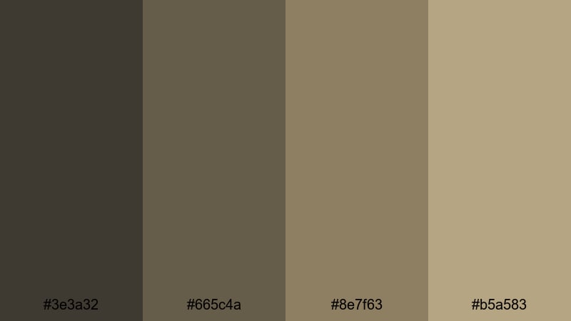 railway freight patina drab color palette with hex codes