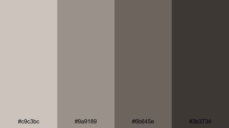 rain on old concrete gray brown color palette with hex codes
