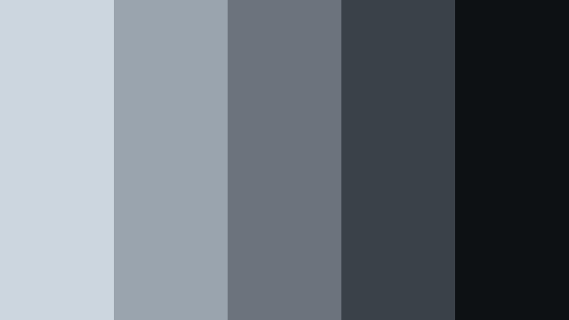 rain slicked asphalt ice blue gray color palette with hex codes