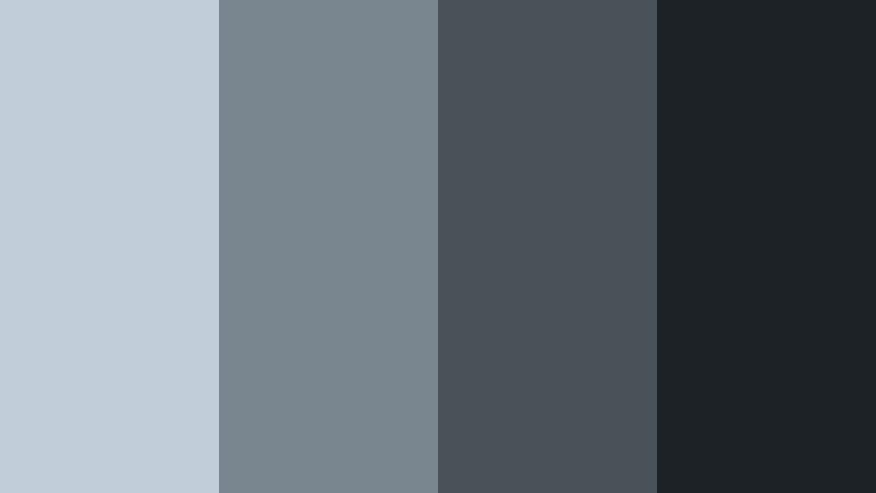 rainwashed concrete streets powder blue gray color palette with hex codes