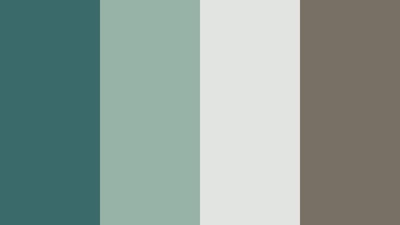 rainwashed courtyard murky teal color palette with hex codes