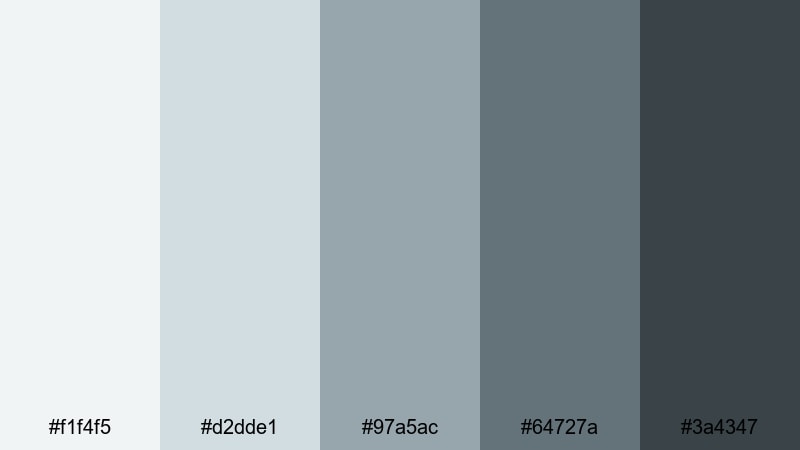 rainwashed garden stone zen color palette with hex codes