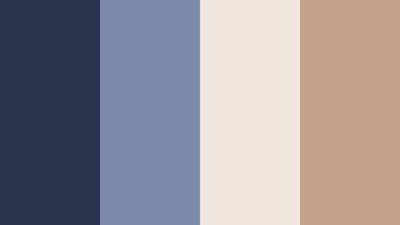 rainy cafe confessions dusty navy color palette with hex codes