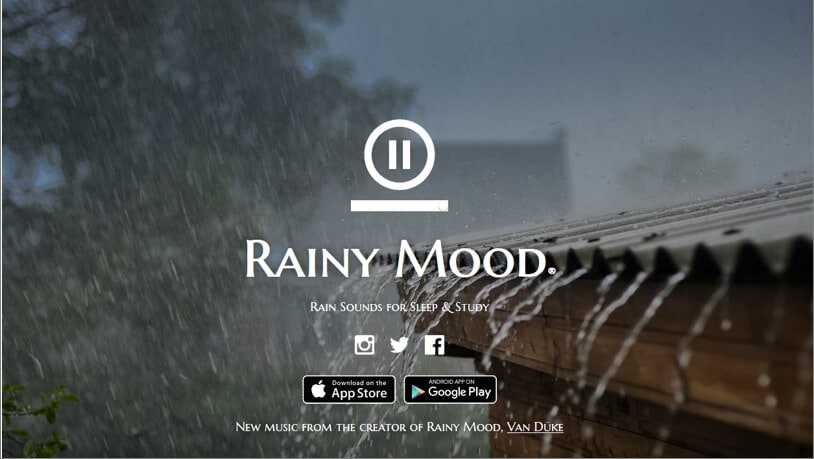  Rainy Mood Sounds App