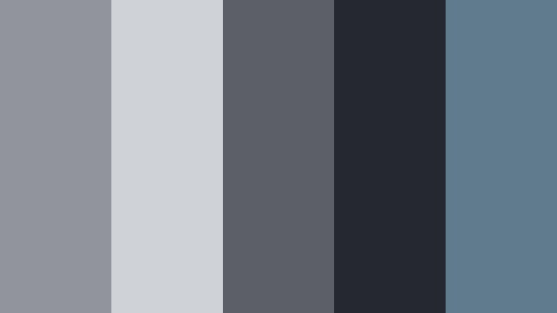 rainy set backlot silver screen gray color palette with hex codes