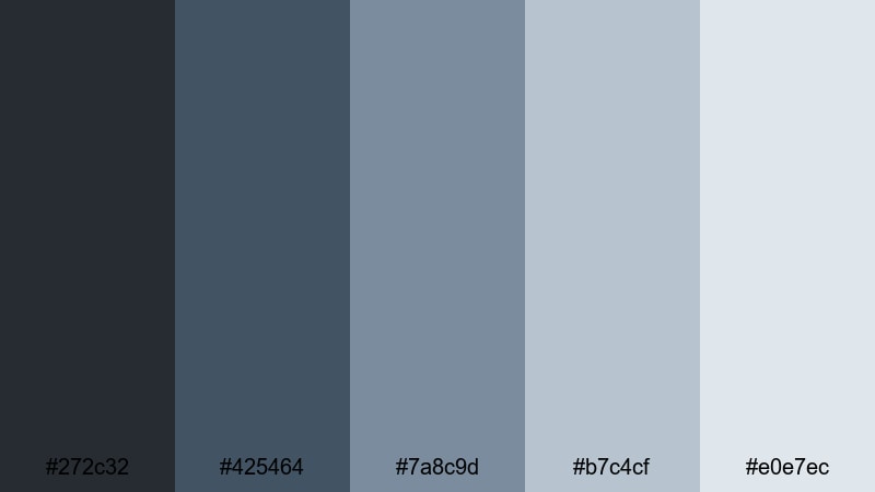 rainy sidewalk reflections urban color palette with hex codes