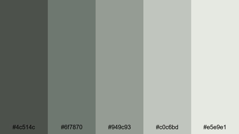 rainy window bokeh drab color palette with hex codes