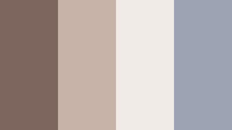 rainy window light muddy taupe color palette with hex codes