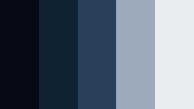 rainy window lofi dark sapphire blue color palette with hex codes