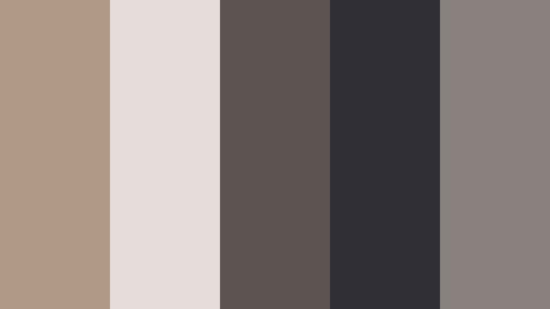 rainy window monologue aged taupe color palette with hex codes